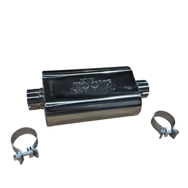 KSH Univ Polished Muffler Kooks Headers KO250-12-CI