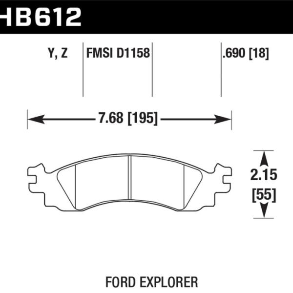 Hawk Performance HB612Y.690