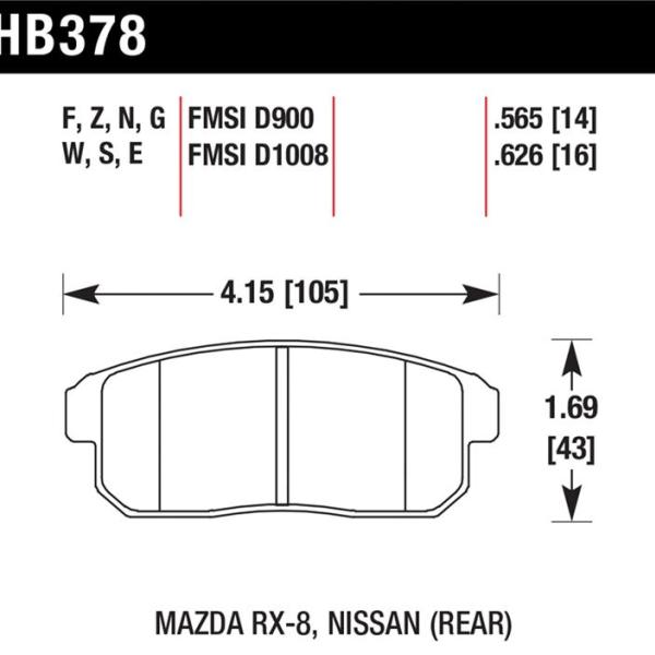 Hawk Performance HB378B.565