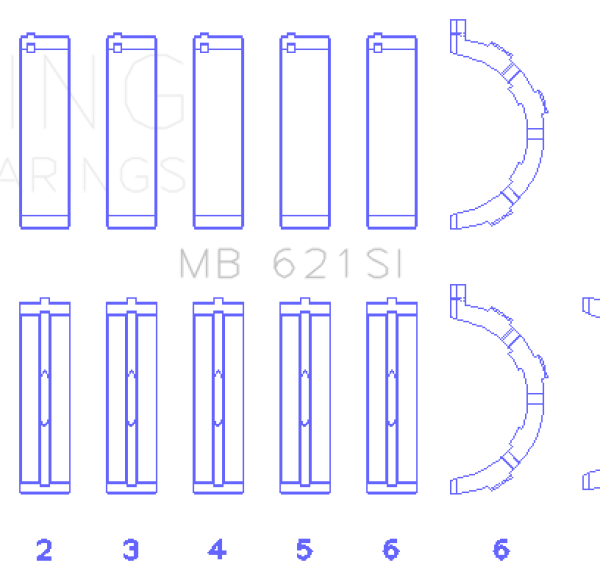 King Engine Bearings MB621SI0.25