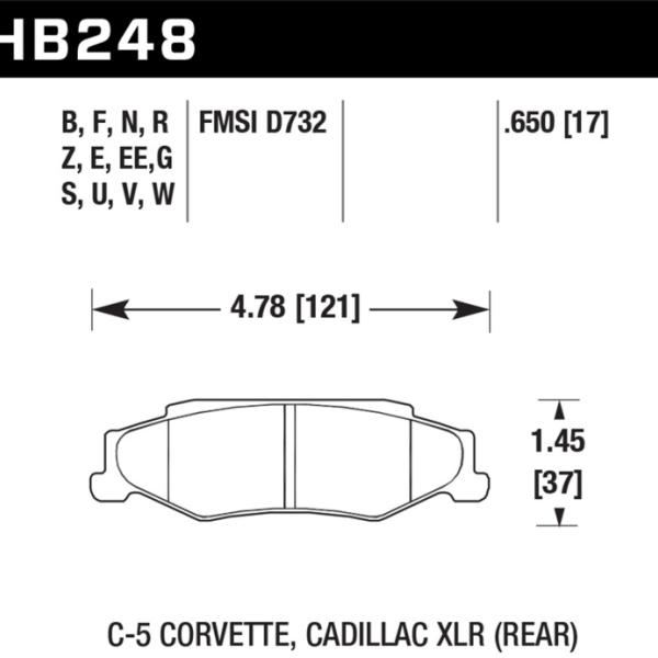 Hawk Performance HB248W.650