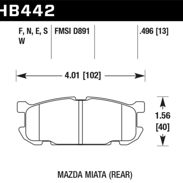 Hawk Performance HB442E.496