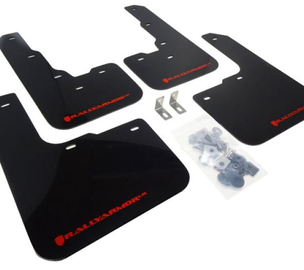 RAL UR Blk Flap/Rd Logo Rally Armor MF39-UR-BLK/RD