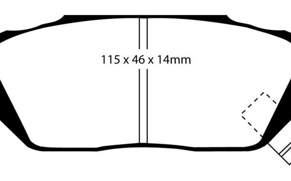 EBC Yellowstuff Brake Pad Sets EBC DP4570R