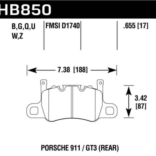 Hawk Performance HB850Z.655