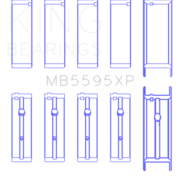 KING Performance Main Bearings King Engine Bearings MB5595XP0.5