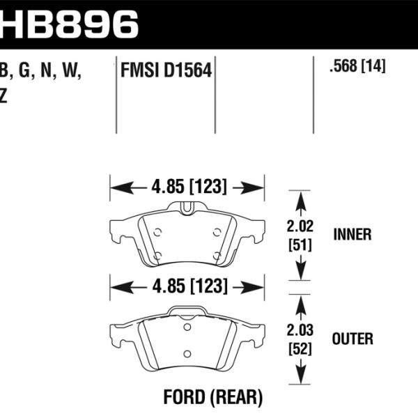 Hawk Performance HB896W.568