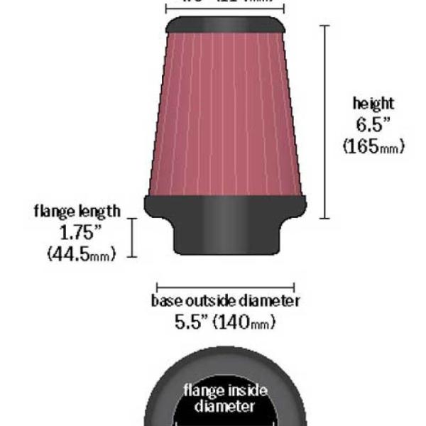 KN Universal Air Filter K&N Engineering RU-4630XD