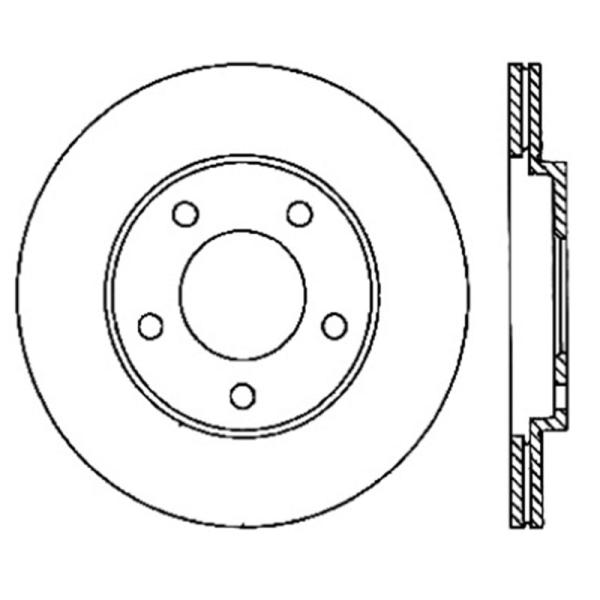 ST Slotted Sport Brake Rotors Stoptech 126.61087SR