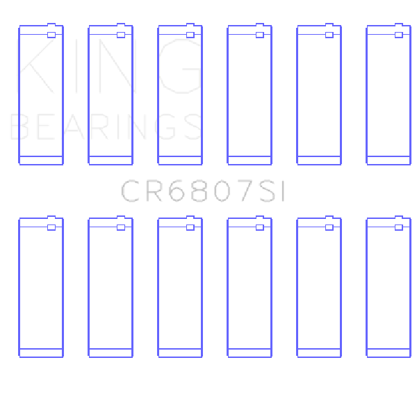 KING Connecting Rod Bearings King Engine Bearings CR6807SI0.75