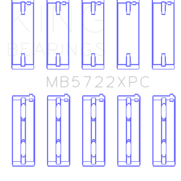 KING Performance Main Bearings King Engine Bearings MB5722XPC0.25