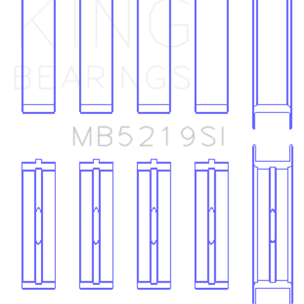 KING Main Bearings King Engine Bearings MB5219SI0.25