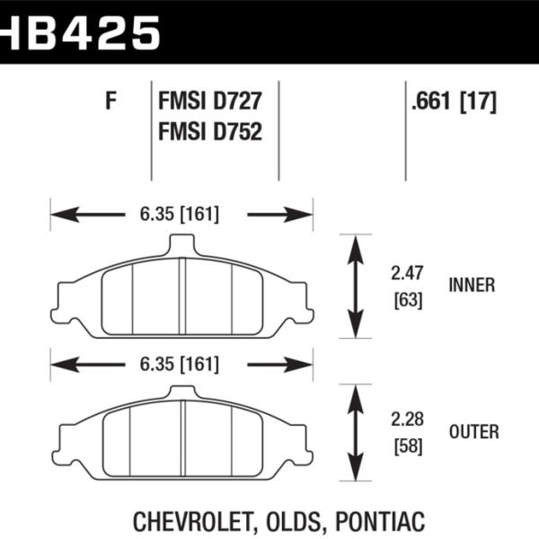 Hawk Performance HB425F.661