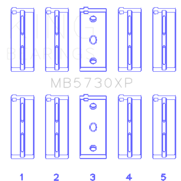 King Engine Bearings MB5730XPSTDX