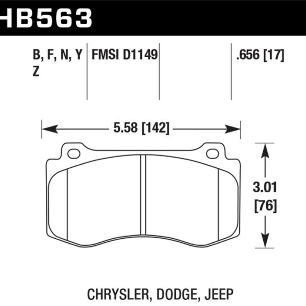 Hawk Performance HB563Z.656