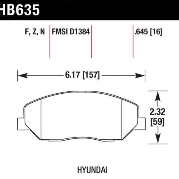 Hawk Performance HB635F.645