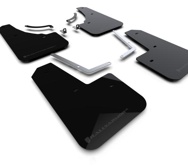 RAL UR Blk Flap/Grey Logo Rally Armor MF107-UR-BLK-GRY
