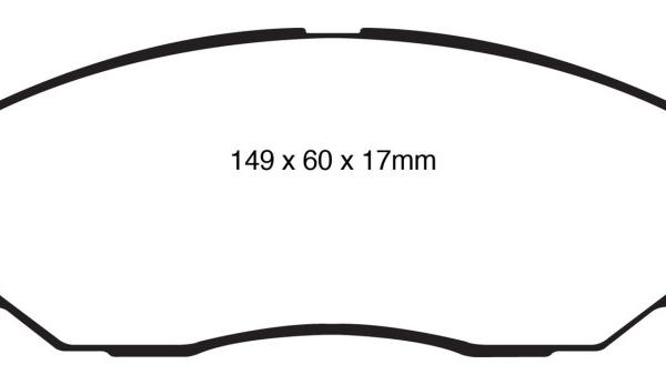 EBC Greenstuff Brake Pad Sets EBC DP61558