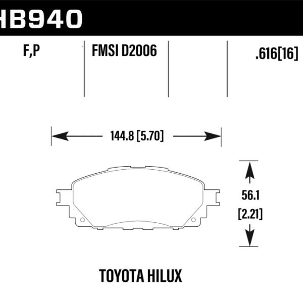 Hawk Performance HB940P.616