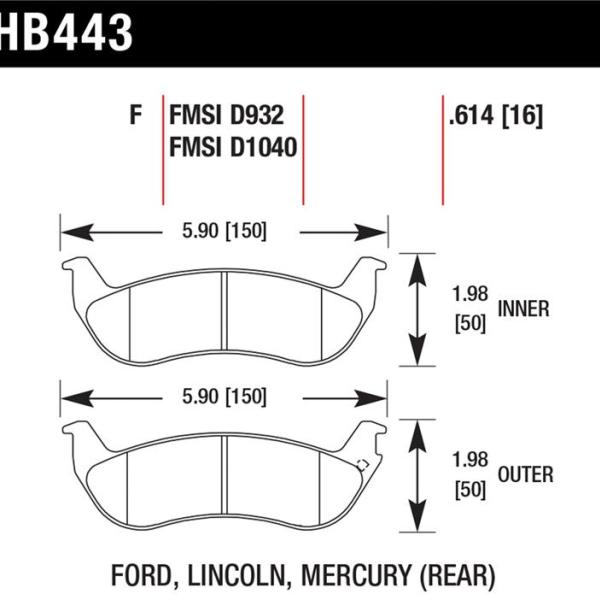 Hawk Performance HB443F.614
