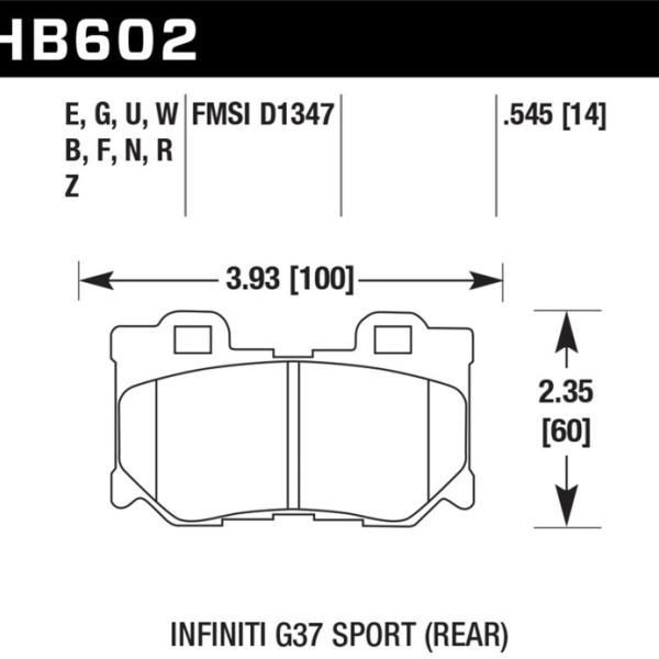 Hawk Performance HB602W.545