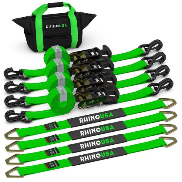RSA Tie Down Kits Rhino USA 2IN-HDKIT-GRN