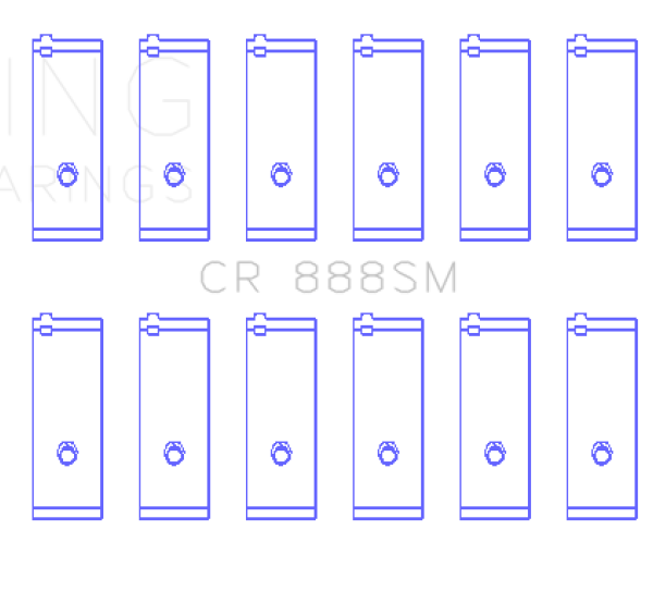 KING Connecting Rod Bearings King Engine Bearings CR888SM0.5