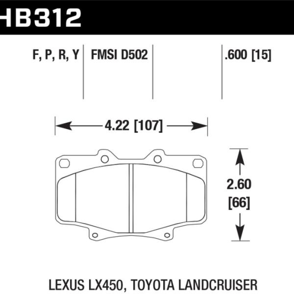 Hawk Performance HB312P.591