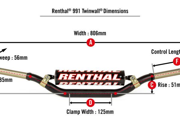 Renthal 991-01-BK-07-185