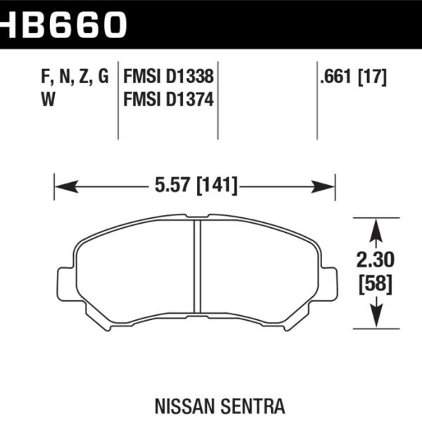 Hawk Performance HB660Z.661