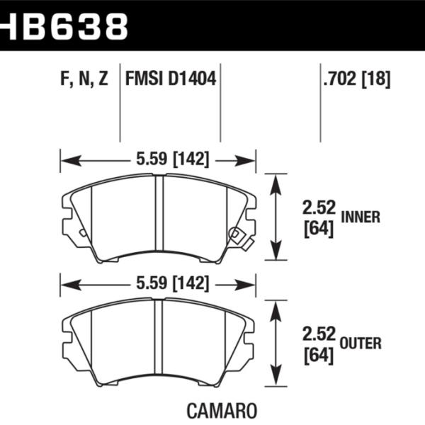 Hawk Performance HB638Z.702