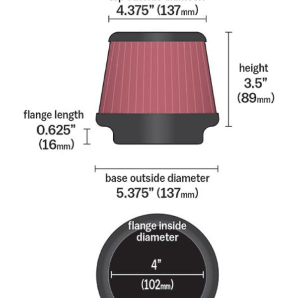 KN Universal Air Filter K&N Engineering RU-2510