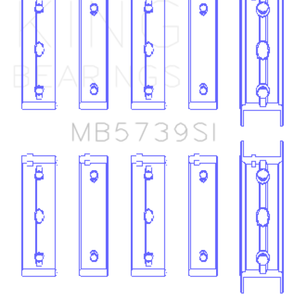 KING Main Bearings King Engine Bearings MB5739SI
