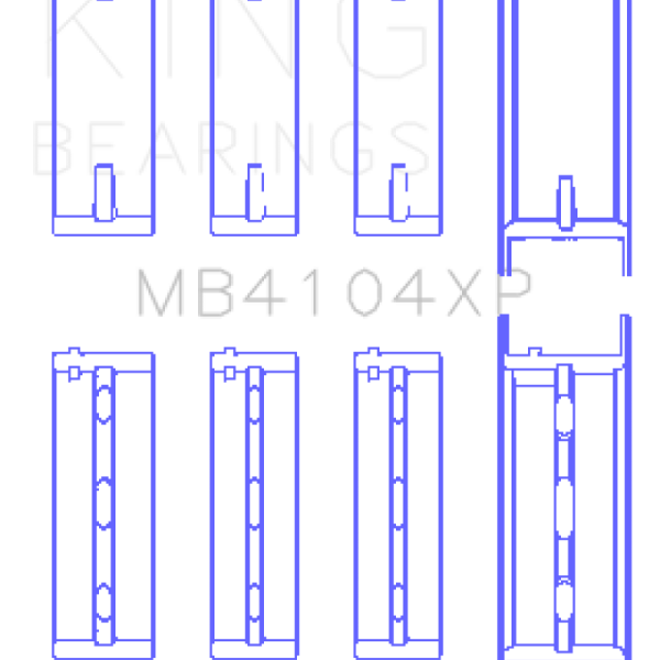 KING Performance Main Bearings King Engine Bearings MB4104XP