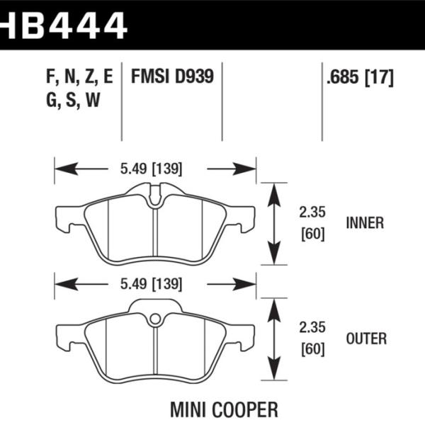 Hawk Performance HB444E.685