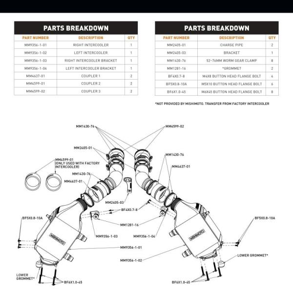 Mishimoto MMINT-F10-12WBK