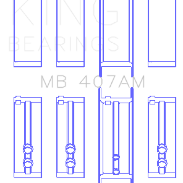 KING Main Bearings King Engine Bearings MB407AM010