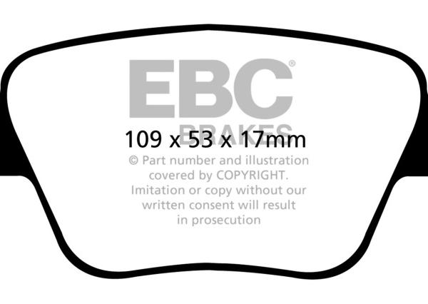 EBC Yellowstuff Brake Pad Sets EBC DP42075R