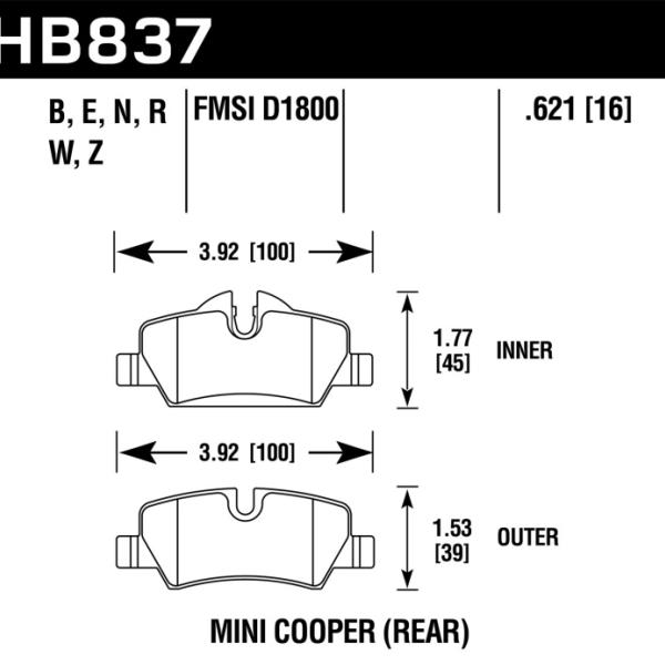Hawk Performance HB837E.621
