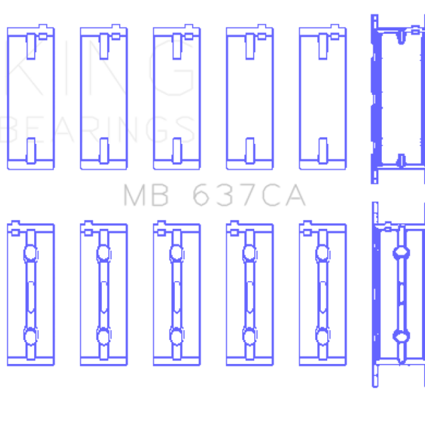 KING Main Bearings King Engine Bearings MB637CA