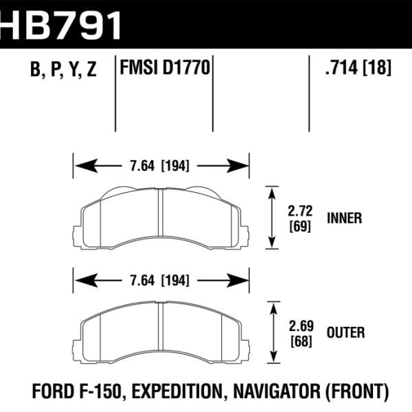 Hawk Performance HB791P.714