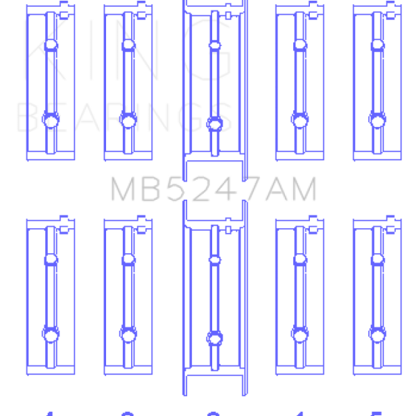 KING Main Bearings King Engine Bearings MB5247AM