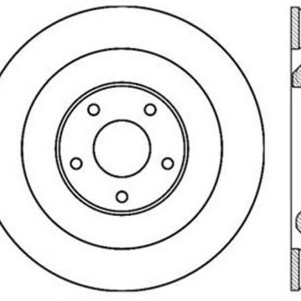 ST Slotted Sport Brake Rotors Stoptech 126.62102CSL