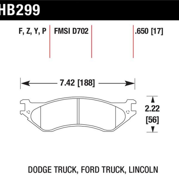 Hawk Performance HB299Y.650