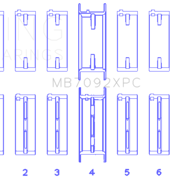 King Engine Bearings MB7092XPC