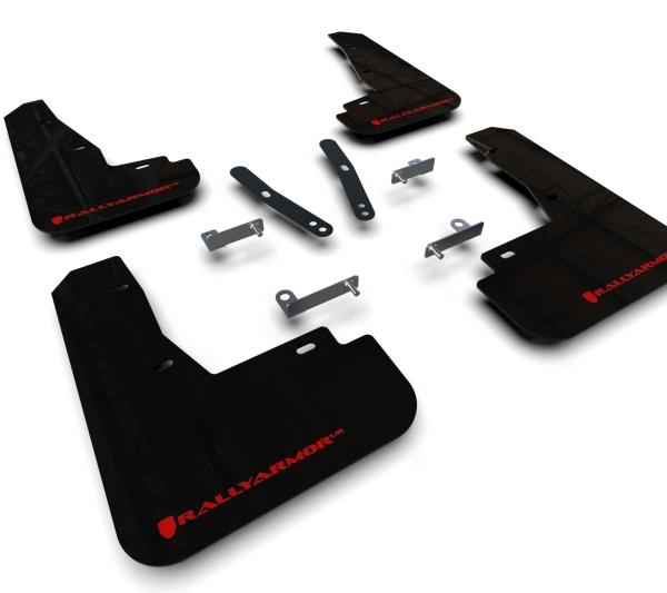 RAL UR Blk Flap/Rd Logo Rally Armor MF91-UR-BLK-RD