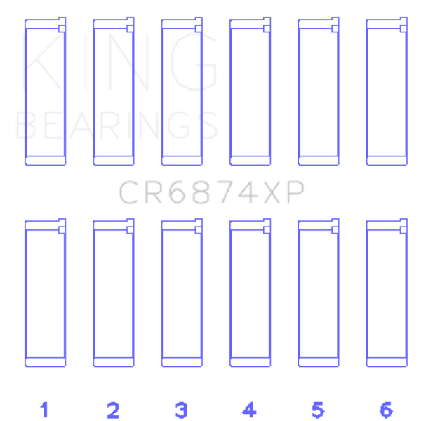 KING Performance Rod Bearings King Engine Bearings CR6874XPSTDX