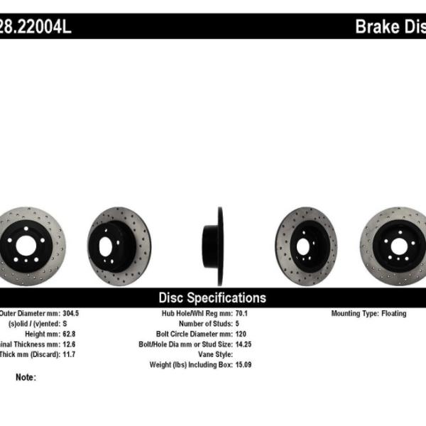 Stoptech 128.22004L