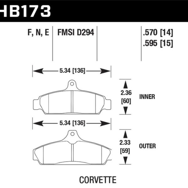 Hawk Performance HB173N.570