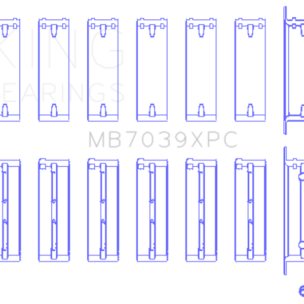 King Engine Bearings MB7039XPC.026